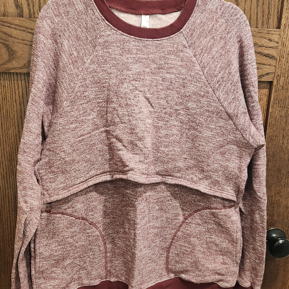 Latched Mama Maroon Sweatshirt